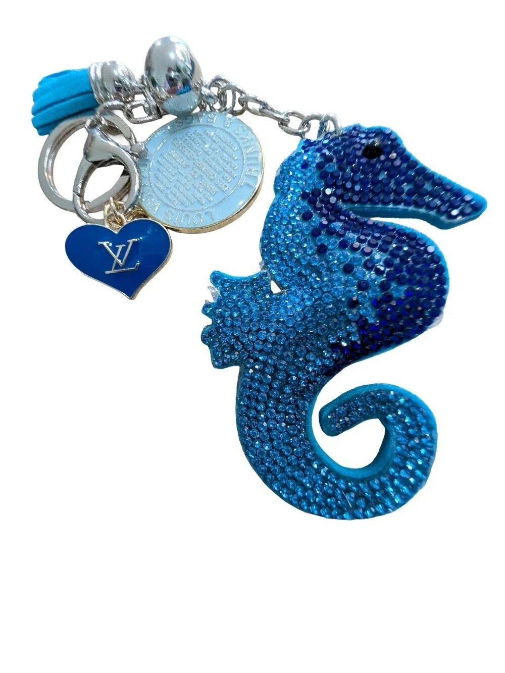 Louis Vuitton Trunks & Bags Charm 35mm (1) & (1) Louis Vuitton Heart Charm